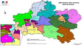 Délimitation des cantons du Loiret